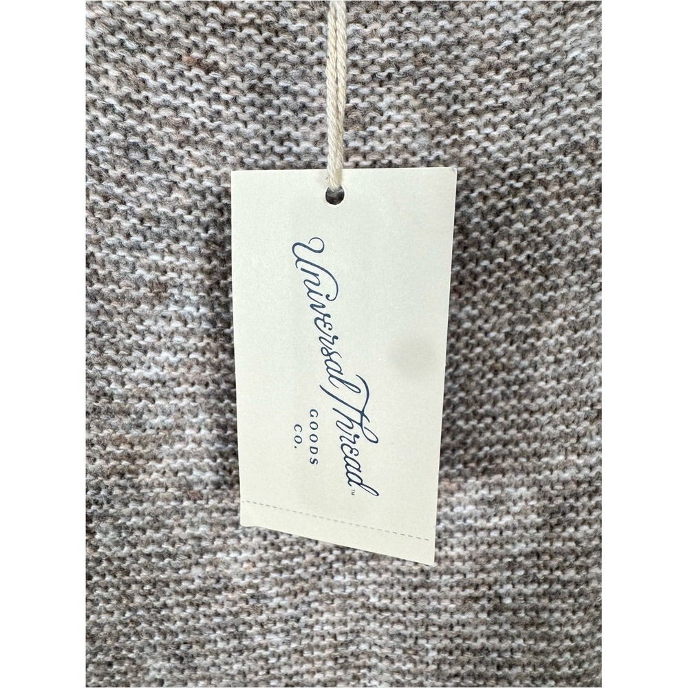 Womens Oversized Knit Poncho OS Layers Neutral Coastal Fisherman Slouchy New - Picture 5 of 7